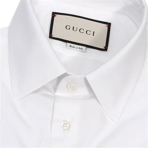 gucci white shirt for men|all white gucci shirt.